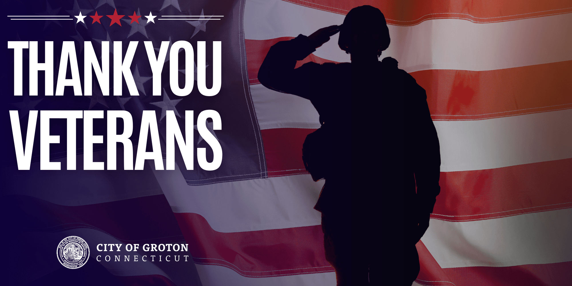 Blue and White Modern Veterans Day Instagram Post (1800 x 1500 px) (2000 x 1000 px)